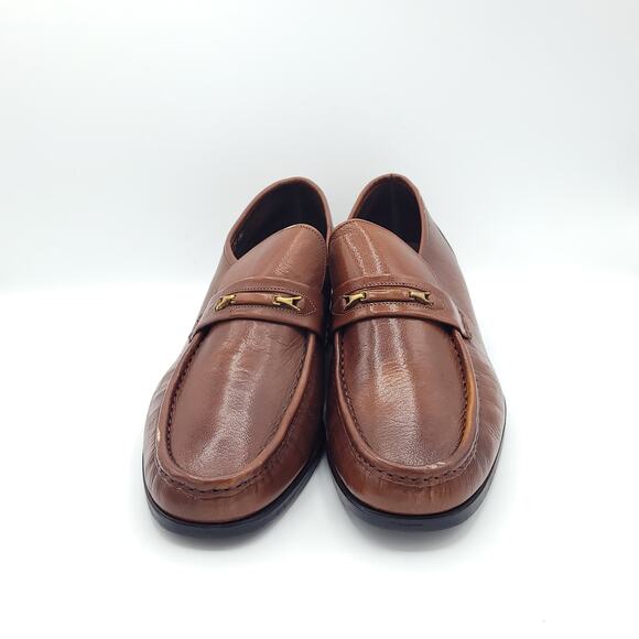 Florsheim Imperial Brown Leather Loafers Dress men\'s size 10E wide main image 4